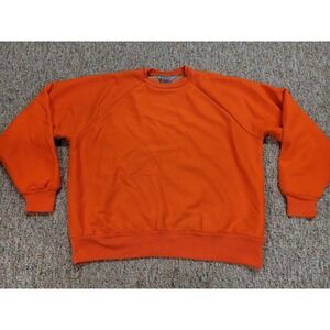 Carhartt Sweatshirt Men XL Blazing Orange Crew Neck Pullover Workwear Streetwear